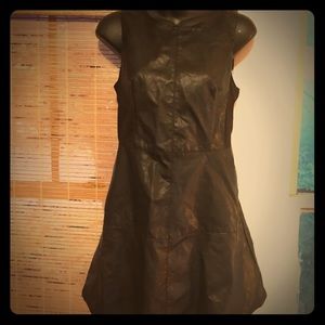 Pleather mini dress 🔥